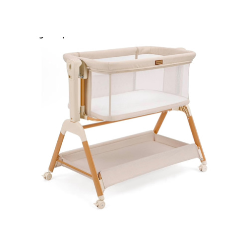 Ezebaby Baby Bassinet Bedside Sleeper: 3-in-1 Rocking Bassinet for Baby - Breathable Full-Mesh Crib with Mattress | 6 Height Adjustable | Portable Crib with Lockable Wheels for Newborns