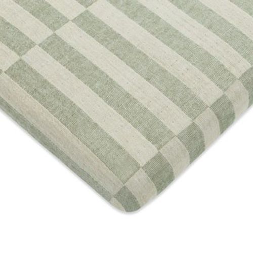 Babyletto Muslin All-stages Midi Crib Sheet, Gots Certified Organic Cotton - Moss Stripe
