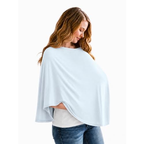 Copper Pearl Nursing Cover for Breastfeeding – Multi-Use Baby Car Seat Cover, Stroller Cover & Breast Feeding Cover Up for Women, Stretchy Breathable High Quality Cover for Boy or Girl, Air