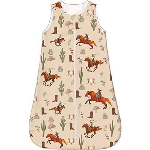 Baby Wearable Blanket Sleeping Bag, Sack, Unisex Baby Stuff, Western, 0-6M