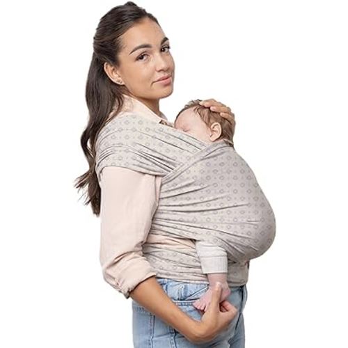 Boba Baby Wrap Carrier - Original Baby Carrier Wrap Sling for Newborns - Baby Wearing Essentials - Newborn Wrap Swaddle Holder, Newborn to Toddler Infant Sling (Serenity Anvi)