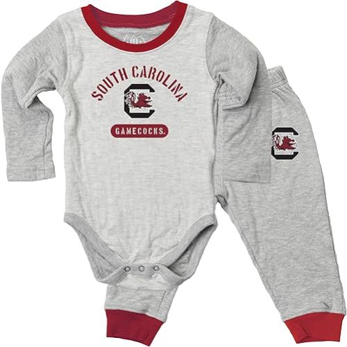 Wes and Willy Baby College Jie Jie Long Sleeve Bodysuit and Pant Set