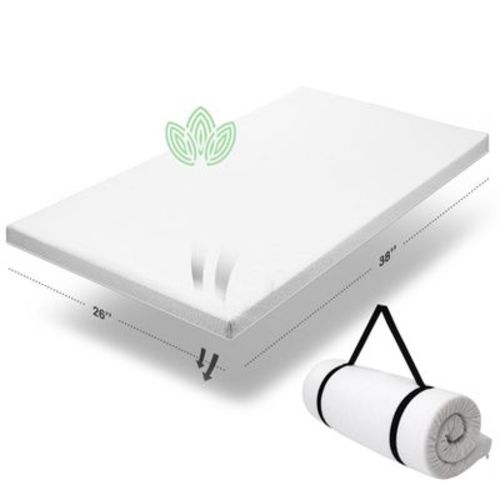 Modera Baby Organic Cotton Ventilated Memory Foam Pack N Play Topper - 38x26x1"