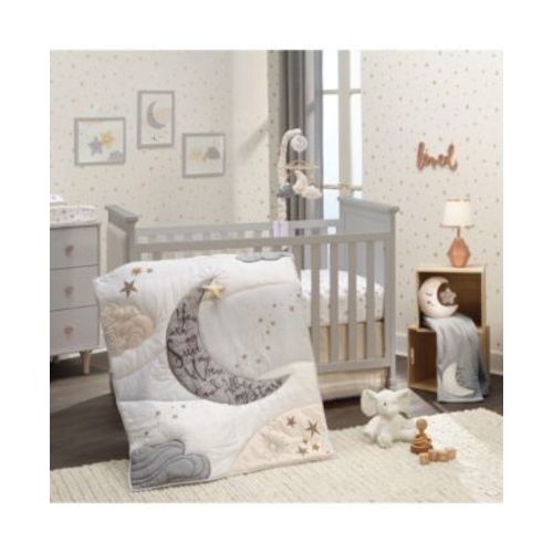 Baby Goodnight Moon 3-Piece Celestial Nursery Crib Bedding Set