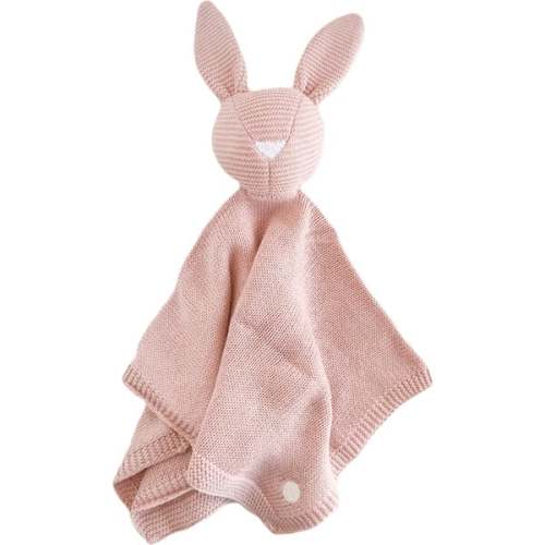 The Blueberry Hill Bunny Cuddle Cloth Blanket Toy Blush Pink