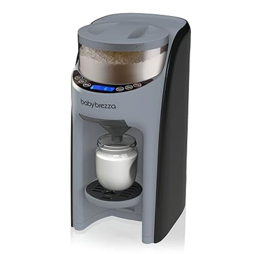 Baby Brezza New and Improved Formula Pro Advanced Formula Dispenser Machine - Automatically Mix a Warm Formula Bottle Instantly - Easily Make Bottle with Automatic Powder Blending, Slate - Advanced, Slate
