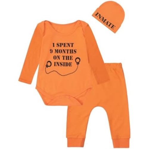 COSLAND Baby Boys' 3pc Cotton Costume, Infant Cotton Clothing Set, Newborn-12 Months