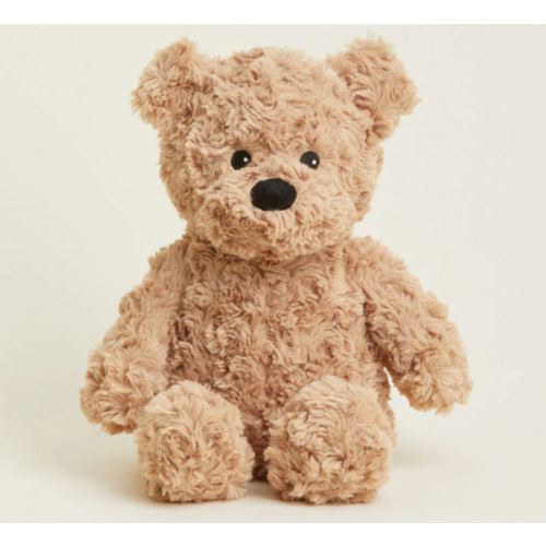 Brown Curly Bear Warmies | Microwavable Brown Curly Bear Warmies Stuffed Animal | Warmies USA