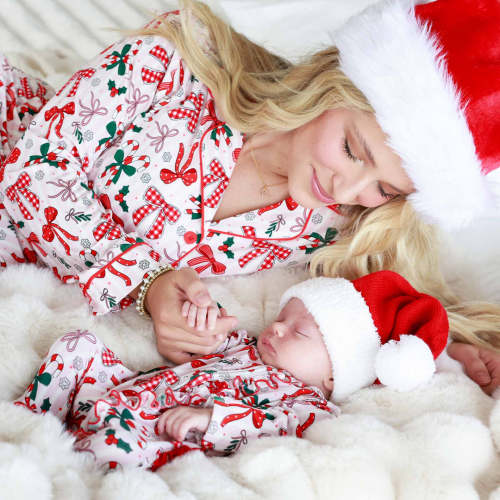 Christmas Bamboo Zipper Footies