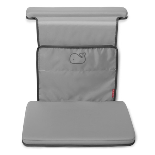 Skip Hop Baby Bath All-in-One Elbow Saver and Kneeler, Moby, Grey