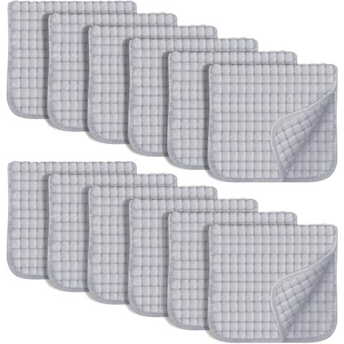 Sweet Dolphin 12 Pack Muslin Burp Cloths