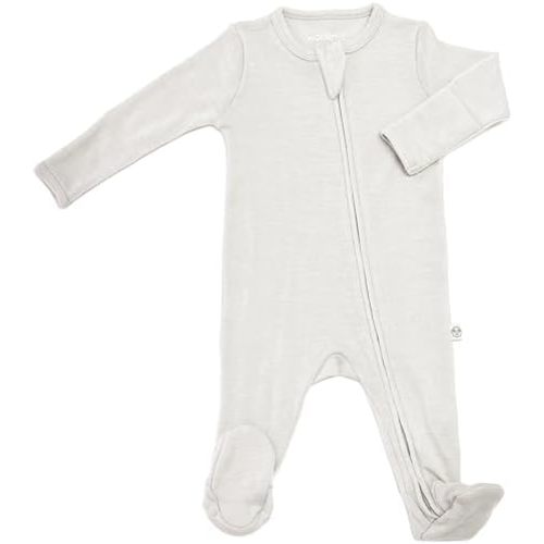 Woolino Toddler Footie Sleeper, Merino Wool Baby Pajamas, One-Piece Sleeper Jumpsuit, Front Zip Footie Romper for Unisex