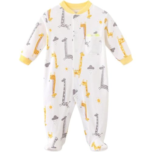 Infant Baby Girl Boy Onesie Cotton Newborn Outfit Bodysuit Jumpsuit Long Sleeve Romper