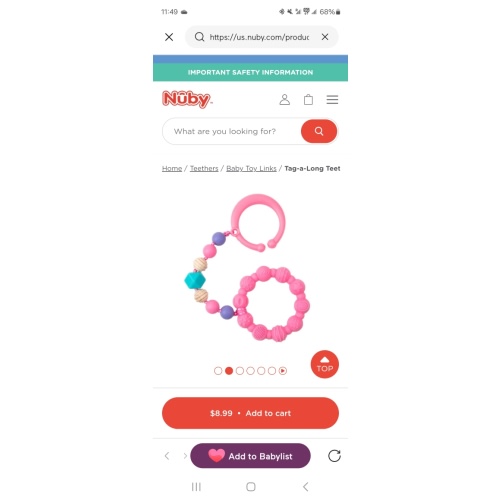 Tag-a-Long Teether