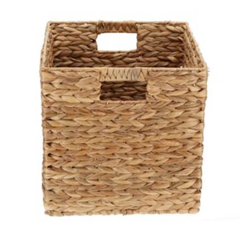 allen + roth Natural Baskets (13-in W x 13-in H x 13-in D) Natural Water Hyacinth Basket FSI-236-13 at Lowes.com