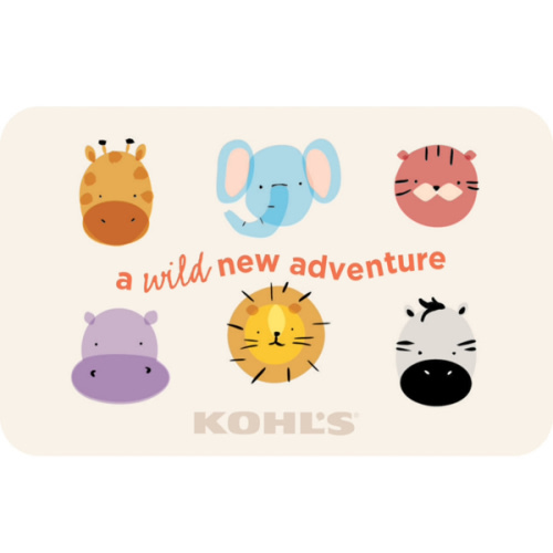 Wild New Adventures Kohls Gift Card