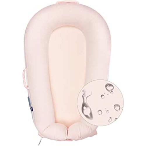 Organic Replacement Cover with Waterproof Pad | Premium Quality Spare Cover Certified Organic Cotton | Protects Against leaks | [Fits Dockatot Deluxe + Docks] (Cover Only) (Baby Pink)