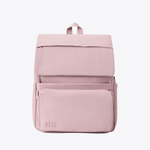 BÉIS 'The Ultimate Diaper Backpack' in Atlas Pink - Best Pink Backpack Diaper Bag