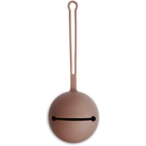 mushie Silicone Pacifier Holder Case (Cloudy Mauve)