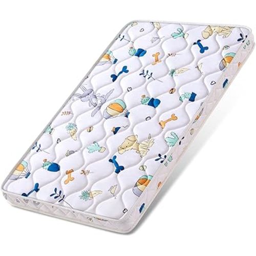 Baby Bassinet Mattress 30x 15 inches- Firm Support and Comfort Premium Foam,Noiseless and Odorless,Hypoallergenic Small Crib Mattress, Fits Moses Basket, Dual Sided with Soft Breathable Fabric