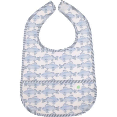 The Wipe It Bib, Fish - Apple of My Isla Bibs | Maisonette