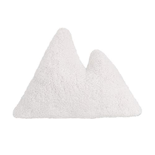 Little Love by NoJo – Mountain Shaped Decorative Pillow, Embroidery, Decorative Nursery Pillow, Playroom Décor, Cute Throw Pillows, Black on White