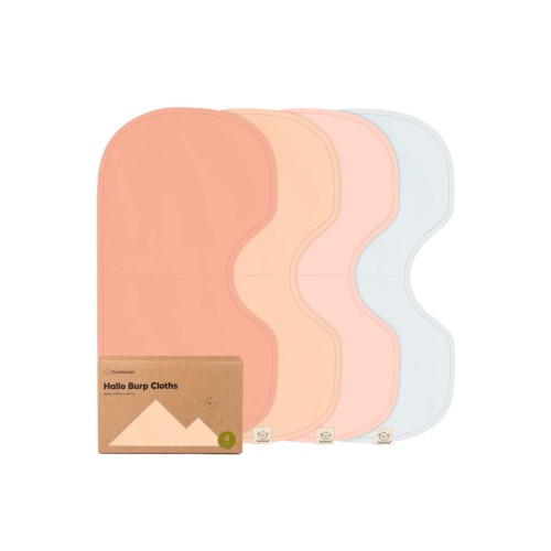 4-Pack Hallo Burp Cloths