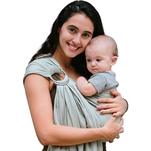 Nalakai Ring Sling Baby Carrier, Soft Linen Baby Sling, Baby Wrap, Comfort, Style, and Giving Back - Carry Your Little One with Love