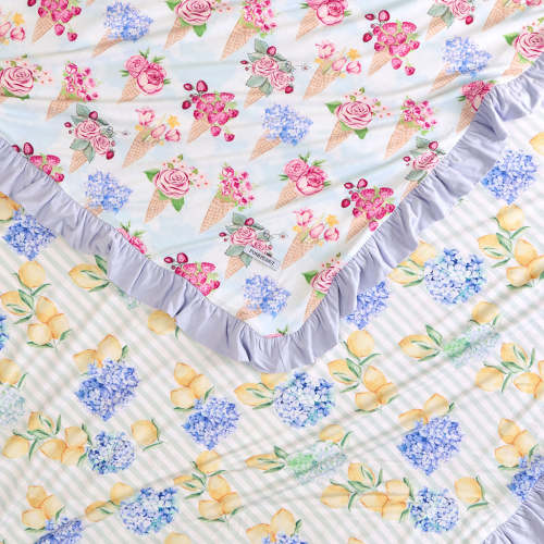 Isolde & Nicola Ruffled Luxe Patoo® Blanket