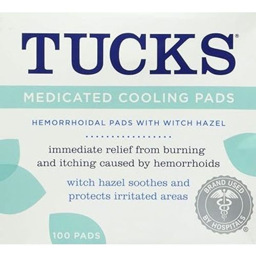 TUCKS Medicated Cooling Pads 100 Each