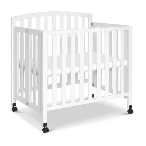 Davinci Dylan Folding Portable 3-in-1 Mini Crib And Twin Bed - White