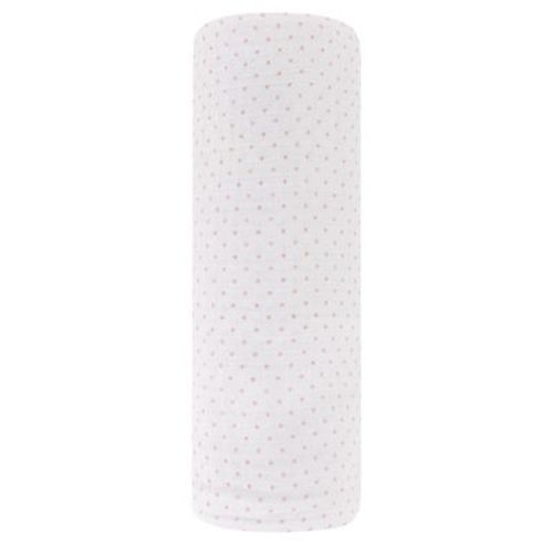 Ely's & Co. Cotton Muslin Swaddle Blanket Pink Pin Dot 1 Pack