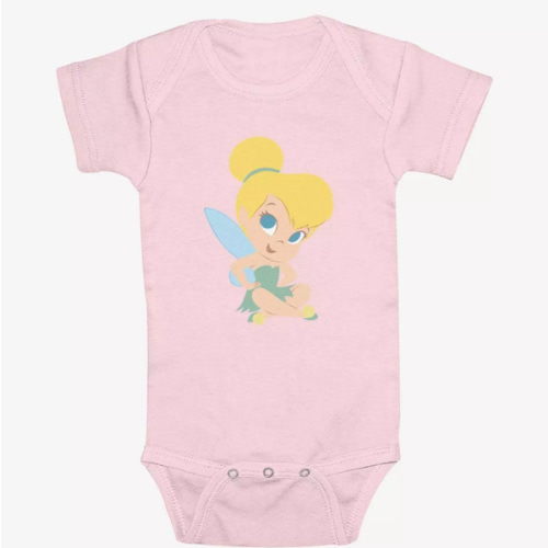 Disney Tinker Bell Cute Tinker Sitting Infant Bodysuit - PINK | BoxLunch