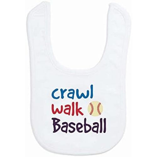 ChalkTalkSPORTS Baseball Baby & Infant Bibs | Soft Microfiber Baseball Baby Bibs