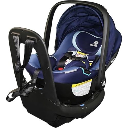 Diono LiteClik30 RXT SafePlus Infant Car Seat and Base, Rear-Facing for Infants 4-30lbs, SafePlus Engineering, with Infant Insert, UPF 50+ Sunshade