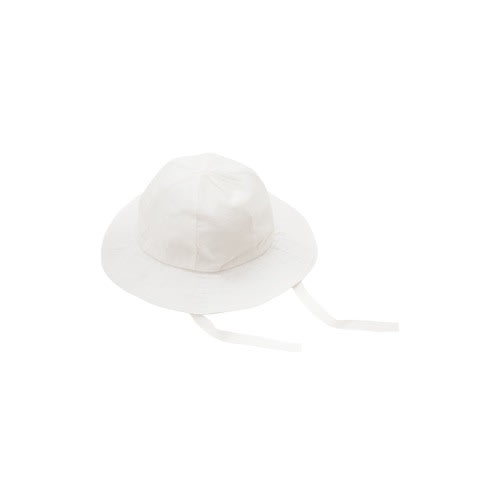 UNDER THE NILE Cotton Poplin Sun Hat, 0-3 M, White
