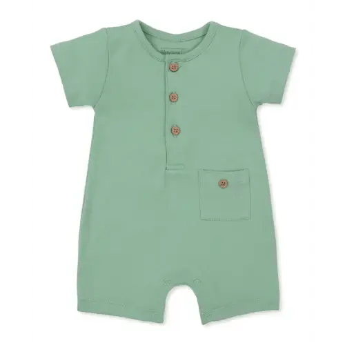 Kissy Love Green Short Playsuit