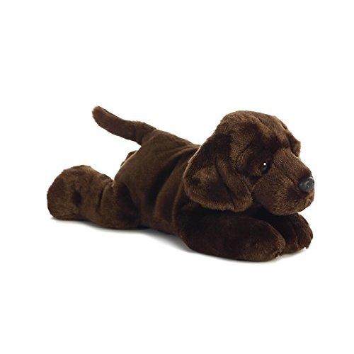 Aurora Adorable Flopsie Max Chocolate Lab Stuffed Animal - Playful Ease - Timeless Companions - Brown 12 Inches