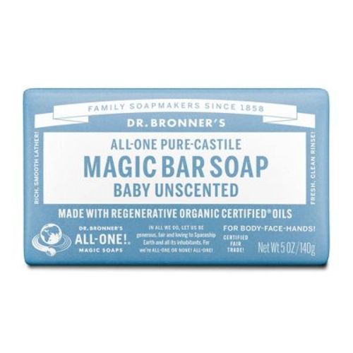 Dr. Bronner's All-One Pure-Castile Magic Bar Soap - Unscented - 5oz