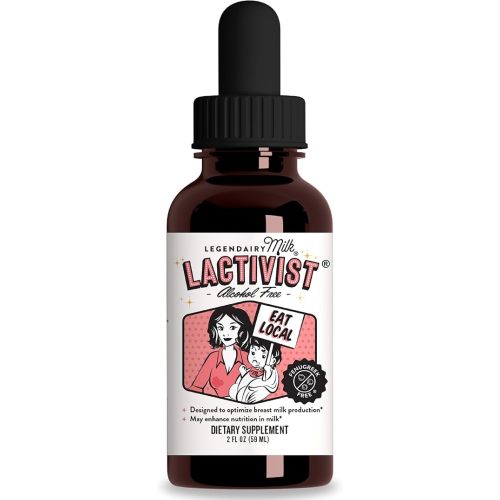 Legendairy Milk Lactivist Drops, Breastfeeding Supplement to Increase Breast Milk Supply, Organic Torbangun for Lactation, Made in USA, Alcohol Free, 2 Fl Oz