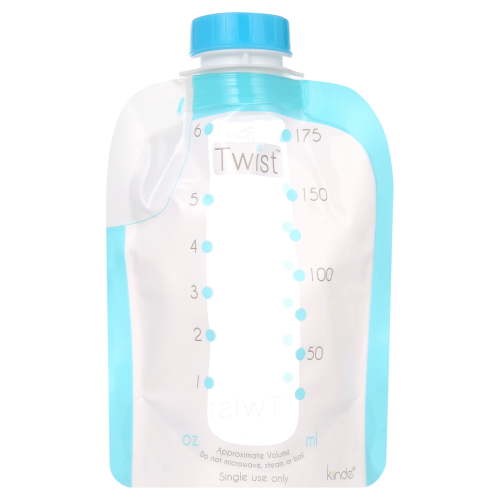 Kiinde Twist Pouch Direct-Pump - 6 Ounce (Pack of 80)