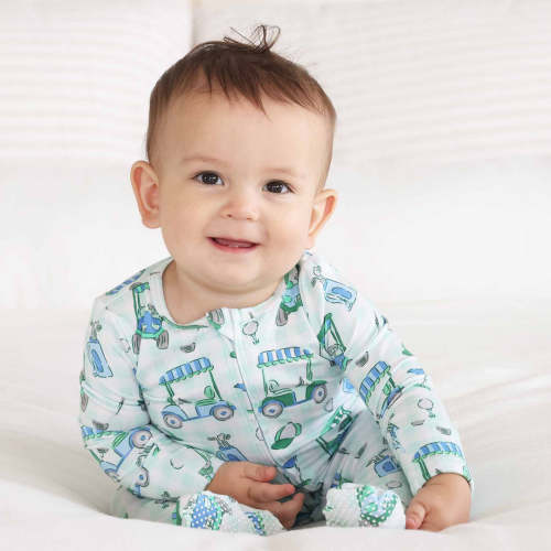 Birdie Babes Zipper Footie | Green