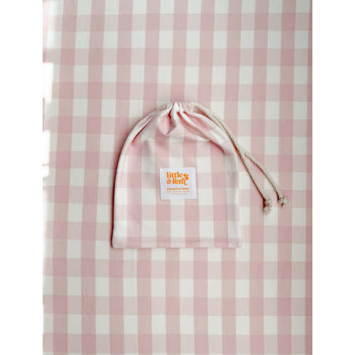 Cot Sheet | Pink Gingham – Little and Fern