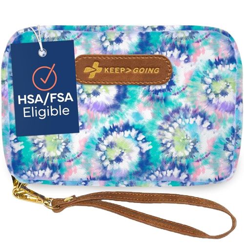 KeepGoing Travel First Aid Kit for Kids – 130 Pc. for Car, Home, Purse, Diaper Bag & Backpack with Latex-Free Bandages - Mini First Aid Kit Travel Size TSA-Approved