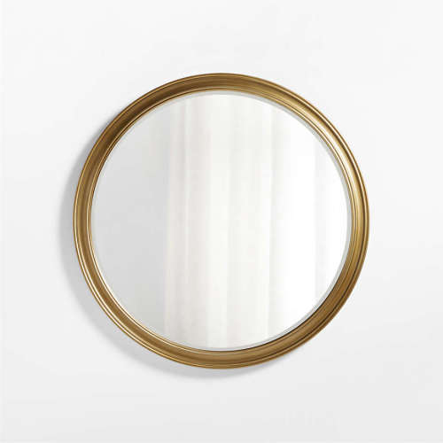 Brookhaven Brass Metal Round Wall Mirror 40"