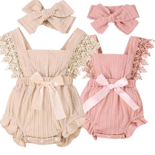 2pcs Lace Bodysuit