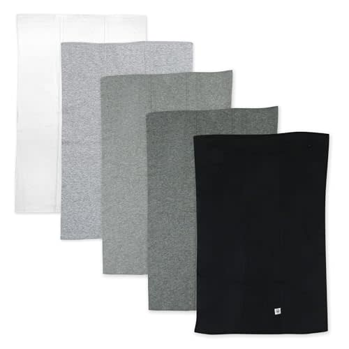 Tri-fold Knit Burp Cloths Soft Absorbent 100% Organic Cotton for Baby Boys, Girls