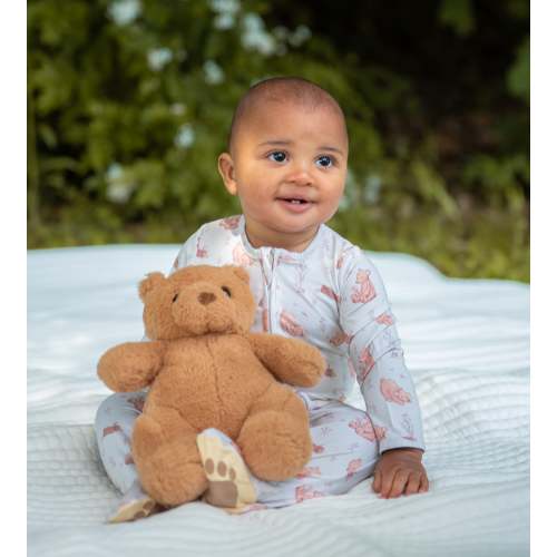 Breezy Bear Bamboo Footie