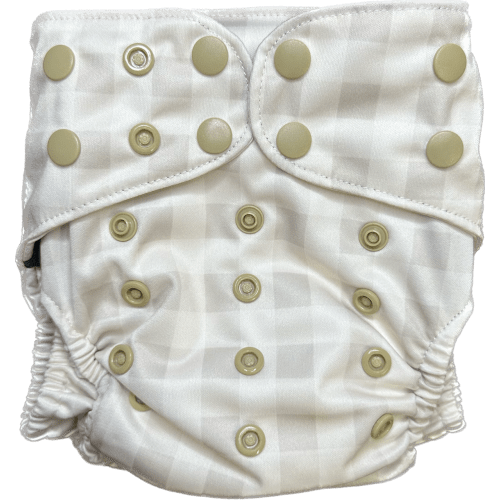 TOA Pocket Diaper - Beige Gingham
