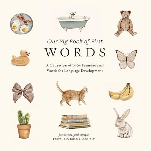 Our Big Book of First Words: A Collection of 100+ Foundational Words for Language Development (Our Little Adventures Series)